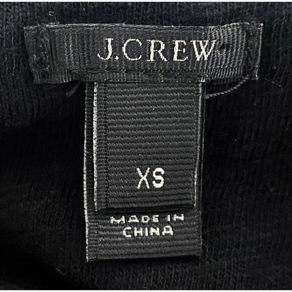 J. Crew Women's Sequin Short Sleeve Top Black White Polka Dots Blogger Favorite - Picture 9 of 11